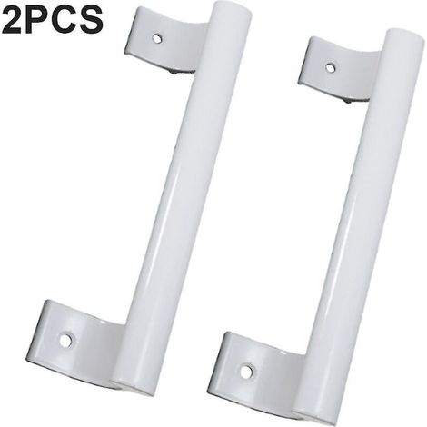 2pcs/set (white) Sliding Door Handles Easy Install Garage Barn Kitchen Modern Aluminum Showcase Dr