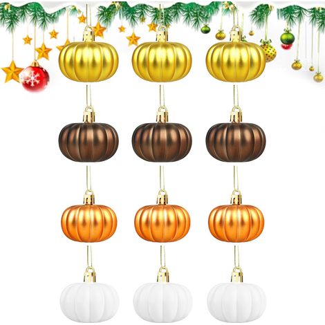 Boules de d'arbre d'halloween, Ornements de Boule de d'halloween  12X Pendentif Mat Boule de Peinte - Accessoires de Photographie, décor saisonnier avec lanière pour Cour, terrasse (1/5)