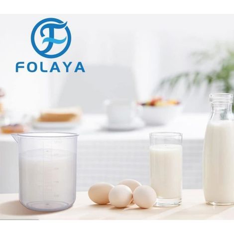 Lot de 6 Verre Doseur, Verre Doseur Plastique, Verre Doseur Liquide 50 ml 100 ml 150 ml 250 ml 500 ml 1000 ml, Pour Les Mesur (1/4)