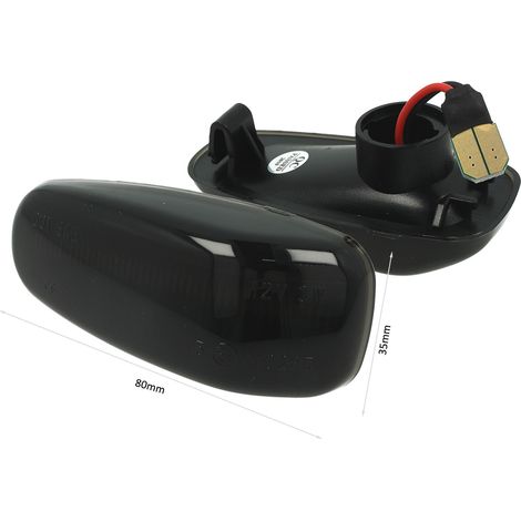 Kit Freccia Laterale a Led Side Marker Dinamica Lente Fume Mercedes Benz W210 OEM 2108200921 Classe E C CLK SLK Vito (1/3)