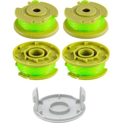 Bobine de Rechange - 4 Pièces - Diamètre 2 mm - Longueur 3,4 m - Pour Tondeuse à Fil Sans Fil - Compatible Ryobi One Plus+ 18 V 24 V 40 V (1/5)