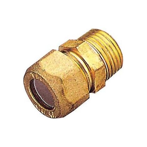 PL RACCORDO OTTONE DIR. BICONO M/GAS 12X1/2 PES