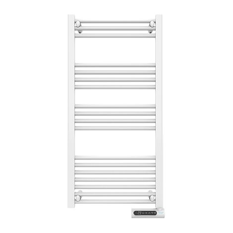 Cecotec Radiador Toallero Eléctrico Bajo Consumo Ready Warm 9200 Smart Towel White. 750 W, Pantalla LED, Control táctil