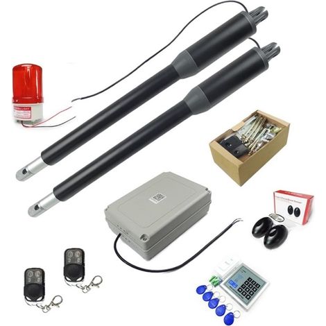 Kit d'ouvre-portes automatiques 200 Kgs Swing Gate Driver Actionneur Perfect Suit Opener Gate Engine Motor System Porte automatique pour accessoires de portail coulissant ( Color : Kit 9 , Size : 1 UK (1/5)