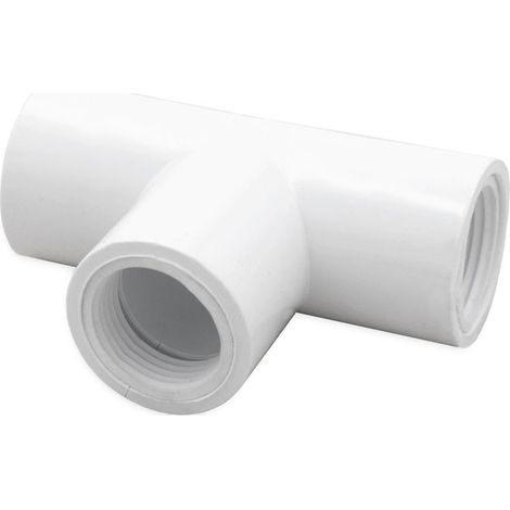 Raccordo a T in PVC FFF ø 20 mm per sistema scarico condensa 00000062015