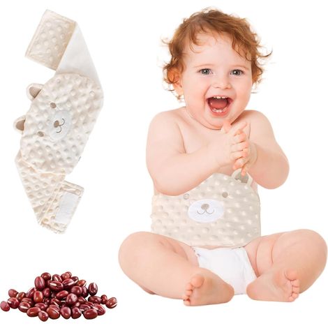 Bouillotte Bebe Anti Colique Ceinture Bouillotte Peluche Coussin Chauffant micro onde Chaleur Bouillotte Colique avec Rembourrage (1/4)