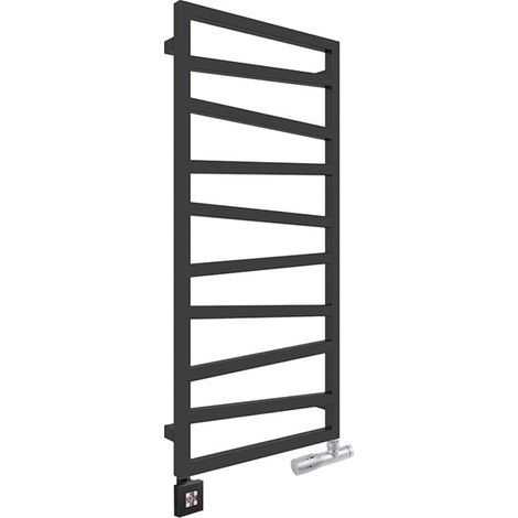 Sèche-serviette mixte noir - (HxL) 600x500 mm - 300 Watt - 245 Watt - ZIG600-500V2N