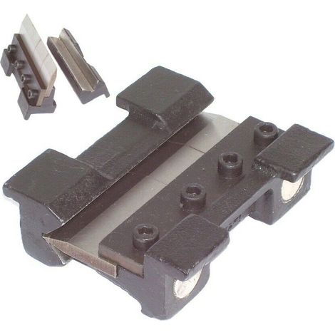 Biegebacken 125mm für Schraubstock Abkantbacken Abkantbank Magnete 56586 (1/5)