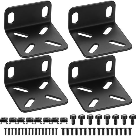 19" Rack Mount Kit, Rack Mount Kit Adjustable 13-35mm Universal Rack Ears, Compatible with Netgear TRENDnet Cisco D-Link HP, Mounting Width 17.3" to 19" (45mm) (1/5)