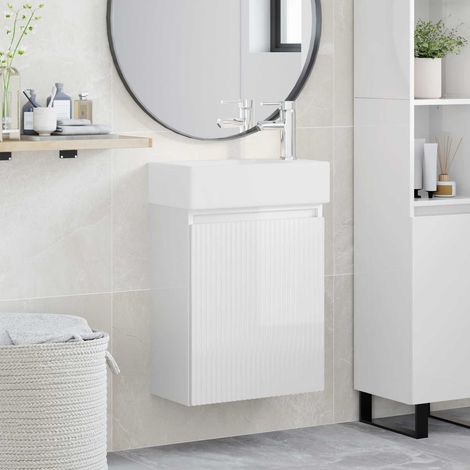 Módulo de baño con grifería Brillante
