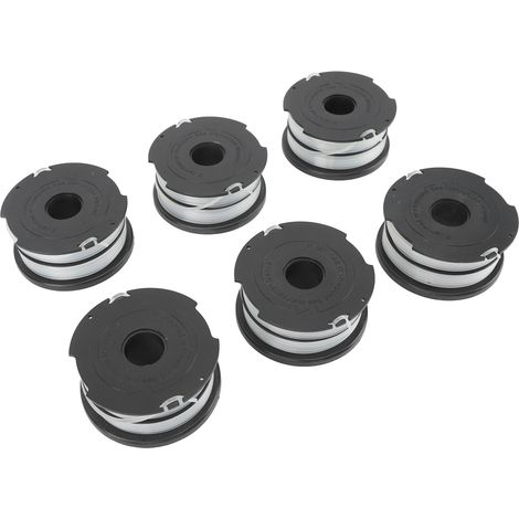Ersatzspulen für Trimmerfaden für DF065 Freischneider, 1,5 mm Nylonfaden, 11,8 m Länge, 6er-Pack, kompatibel mit Trimmerkopf (1/5)