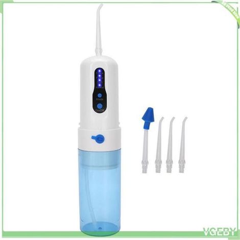 1 Hydropulseur, 4 modes, réservoir 200 ml, batterie 2000 mAh, voyage (1/5)