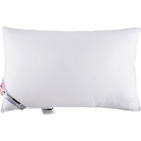 HOMESCAPES Anti Bacterial Pillow Super Microfibre Extra Fill, 48 x 74 cm