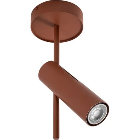 [GEBRAUCHT] B-Ware Deckenspot Leda 1 Deckenleuchte Spot Stahl Rot 1 Flammig Gu10 Led Höhe 34 Cm