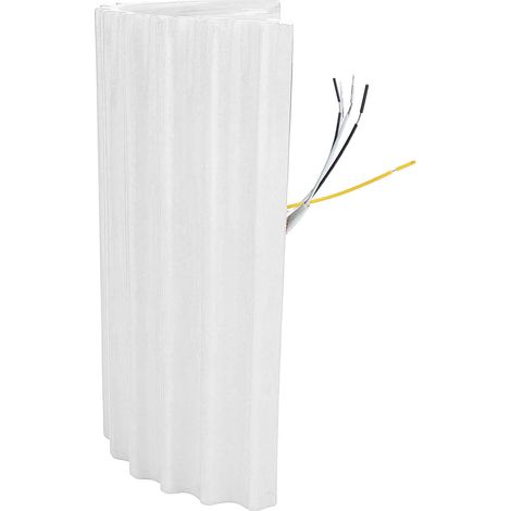 Applique murale moderne, design minimaliste demi-cylindrique, lampe murale verte pour ampoules G9, chambre, couloir, blanc (1/5)
