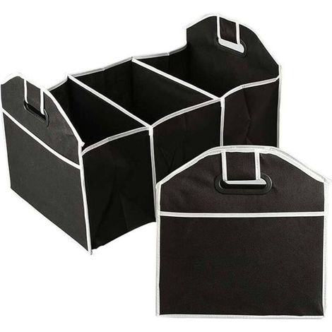 Boîte de Rangement de Voiture en Non Tissé, Organisateur de Coffre de Voiture, Boîte de Rangement de Voiture, pour La Banquette Arrière d'Une Voiture
