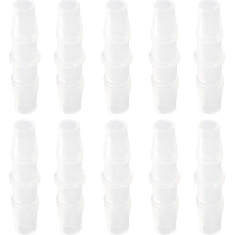 10 Pièces Raccord de Tuyau PP Connecteur Droit Joint de Liaison Kit 4.8‑4.8 (1/5)