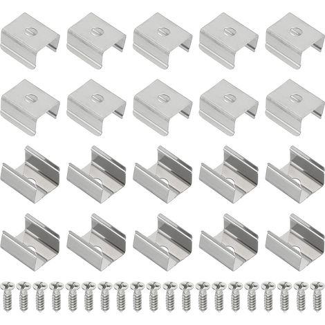 60 Pieces LED Strip Clips Mounting Brackets (1/5)