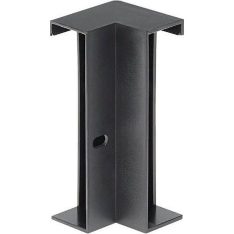 Connecteur d'Angle pour Profilé Aluminium Plinthe Couleur Noir -