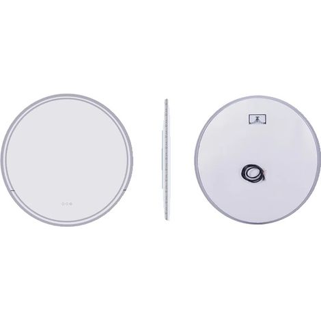 Miroir de Salle de Bain Éclairé, Éclairage Dimmable, Fonction Anti-buée, 60cm (24 inch) (1/2)