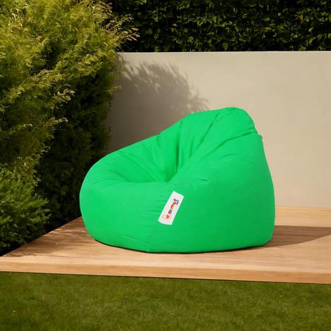 Pouf poire XXL extérieur vert ARTA (1/5)
