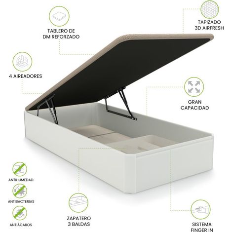 Canapé Luxury Plus 3D Blanco 90x190 (1/5)