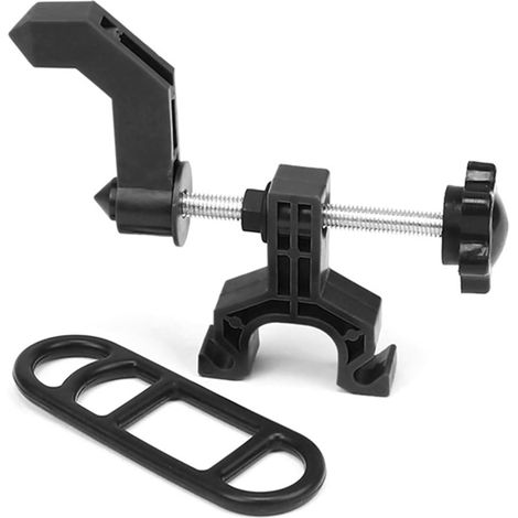 Mini Wheel Adjustment Stand – Bicycle Rim Adjustment Tool for Road Bikes – Lightweight Plastic with Silicone Elastic Band – Compact and Portable Wheel Repair Tool (BLACK) (1/5)