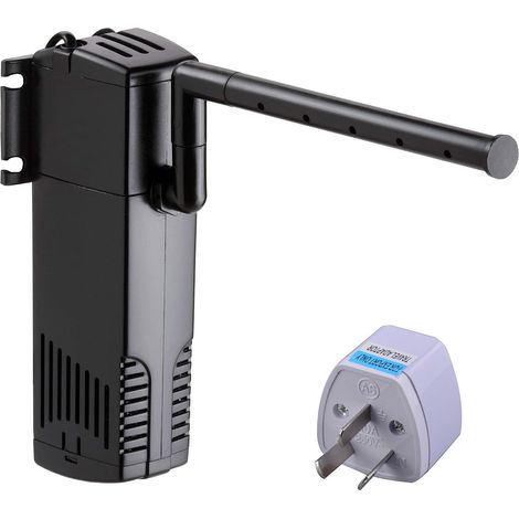 Filtre interne pour aquarium, filtre submersible à débit d'eau réglable, système d'aération avec filtre éponge pour aquariums (1/5)