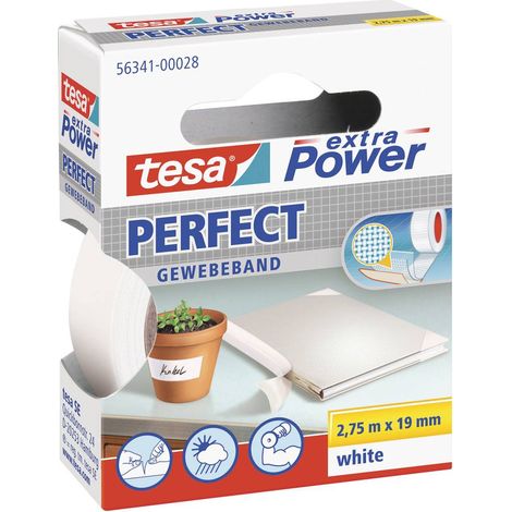 nastro adesivo "extra power" colore bianco, 2,75 mt x 19 mm - tesa