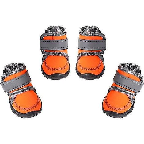 Lot de 4 chaussures pour animaux de compagnie, idéales pour les voyages en extérieur. (1/3)