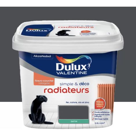 Peinture Radiateurs Dulux Valentine Simple & Déco Poivre 0,5 L