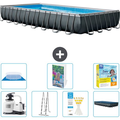 Intex Piscina Ultra XTR Rettangolare - 975x488x132 cm - 8-pezzi  S546 (1/3)