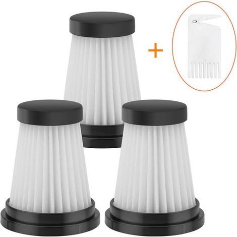 3er-Pack Ersatz-HEPA-Filter für Akku-Staubsauger, passend für Moosoo K12, K12 Pro, K13, Genius Invictus One 1.0, X7/2.0 und Foxnovo 13KPA (Filterzubehör) (1/5)