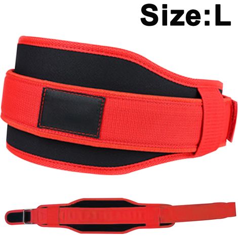 Ceinture De Soulevé De Terre - Ceinture De Renforcement Lombaire En Nylon Avec Rembourrage Double Pour Salle De Sport Et Entraînement Fonctionnel - 1 Pièce (1/5)