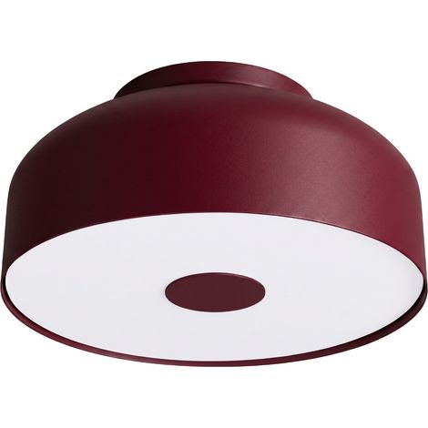 Plafones OMIQ borgoña acero/PVC 4xE27 30cm Sollux (1/2)