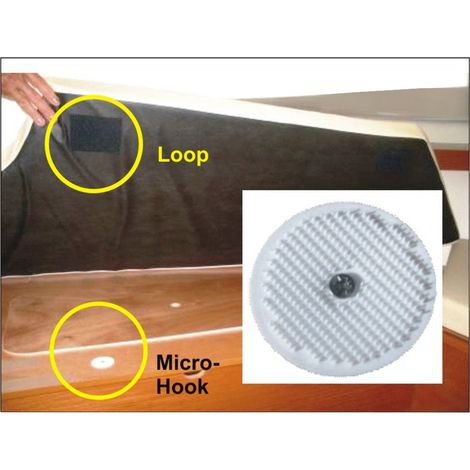 FASTECH® 703-330-Bag Hakenscheibe zum Anschrauben Haftteil Schwarz 4 St. (1/5)