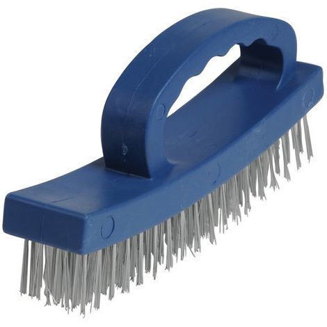 Silverline D-Handle Wire Brush - 4 Row