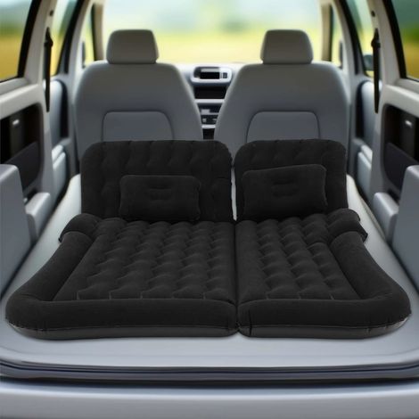 Car Mattress, SUV Car Air Mattresses, Movable, Thicker Air Bed for Travel, Camping, Outdoor Activities, Removable Inflatable Mattress with 2 Cushions and Pump, Black (1/5)