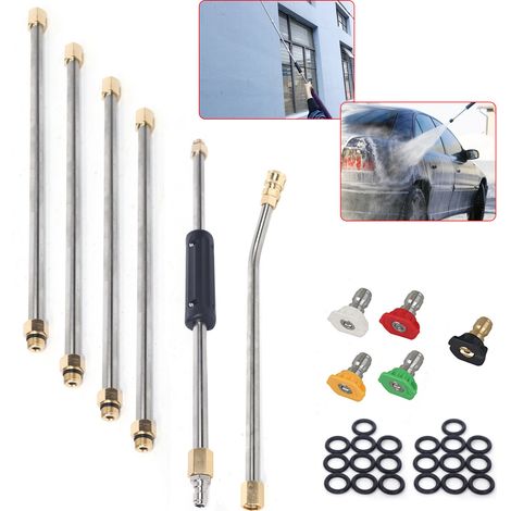 4000PSI High Pressure Washer Cleaner Extension Wands Lance Spray Rod Kit (1/5)