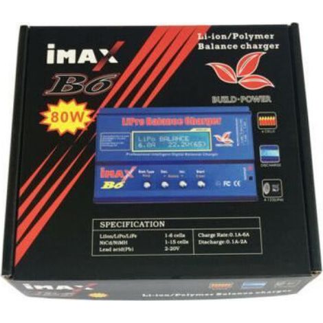 IMAX B6AC 80W RC Lipo Battery Balance Charger Li-po NiMH Battery Chargeur (1/4)