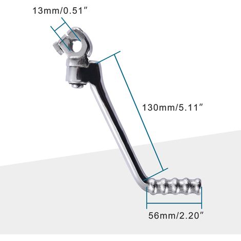 GOOFIT 13mm starter pedal suitable for 50cc-160cc YX140 YX160 silver (1/4)