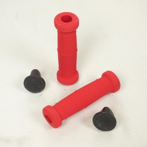 Poignée en mousse rouge pour guidon Ø18mm velo enfant draisienne (1/3)