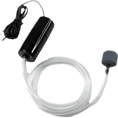 Mini pompe à oxygène silencieuse USB pour aquarium, rechargeable par USB, pour l'élevage de poissons, oxygénateur pour aquarium de poissons rouges (1/5)