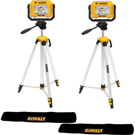 Dewalt DCL077 18v XR LED Tripod Site Light Pivot Head Cordless 2000 Lumen X 2 (1/4)