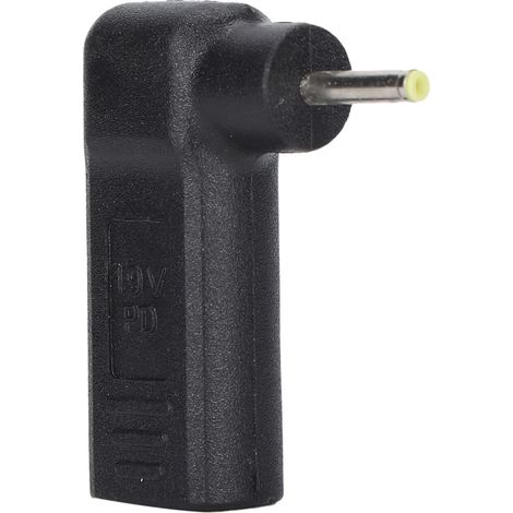 Adaptateur rectangulaire Type-C vers CC, prise CC 65 W, coude à 90°, simulateur de décharge partielle, déclencheur pour ordinateur portable et tablette. (1/4)