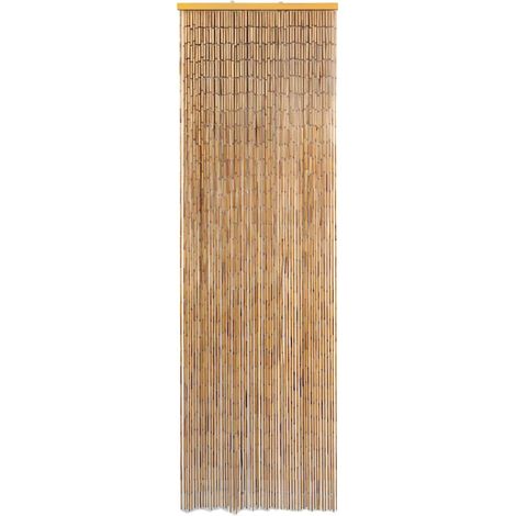 Rideau de porte contre insectes Bambou 56 x 185 cm (1/4)
