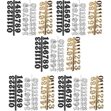 Kit de 15 chiffres arabes pour horloge murale à monter soi-même, idéal pour la décoration intérieure. (1/5)