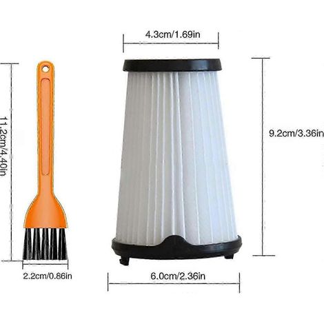 Filtres pour aspirateur Electrolux Ergorapido - HEPA, lavables et réutilisables pour une installation facile et un meilleur nettoyage() (1/4)