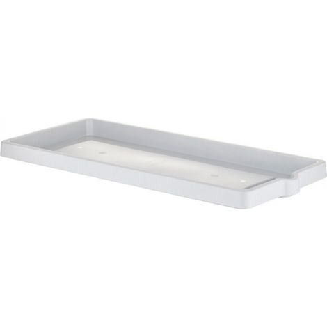 SOTTOVASO PER FIORIERA RETTANGOLARE cm 75 x 33,5 x 4,5 - ghiaccio  - BAMA