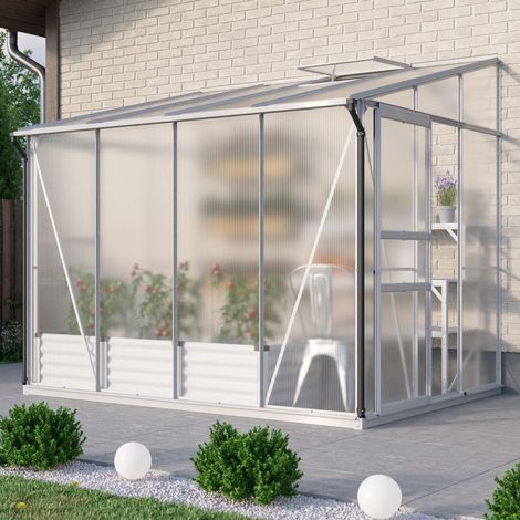 Vitavia Anlehn-Gewächshaus "Osiris 5200", aluminium eloxiert, 5,2 m², 6 mm HKP (1/3)